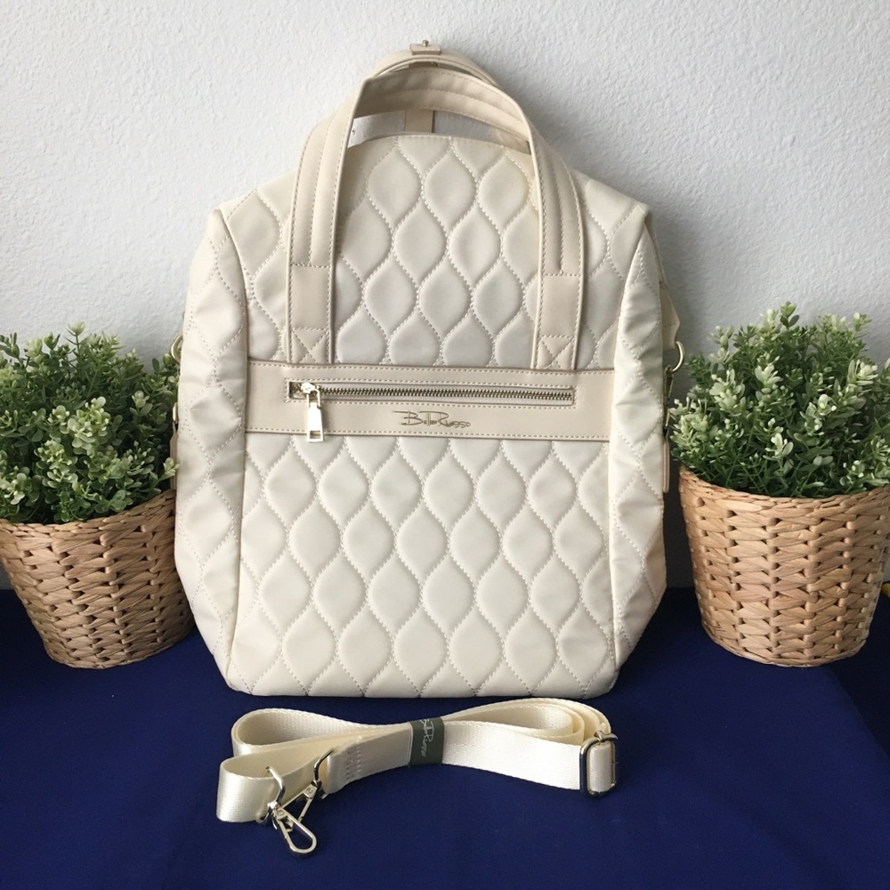 Bella Russo Quilted Tote Backpack Travel Bag